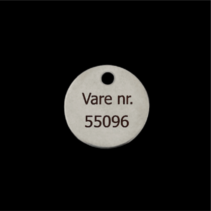 TAG SKILT AISI 316 Ø30 x T1mm - Ø4 - Image 2
