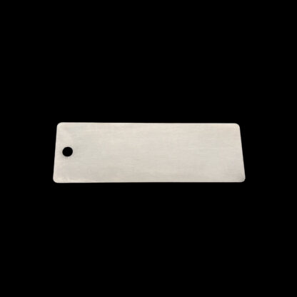 TAG AiSi 316 B75 x H25 x T1mm,  1 x Ø4mm
