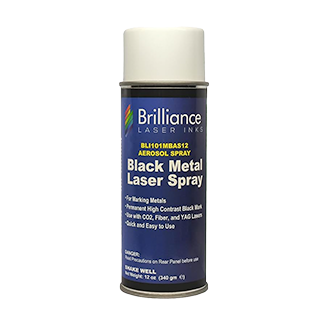 Universal Black Metal Laser Spray Can - 12oz Aerosol